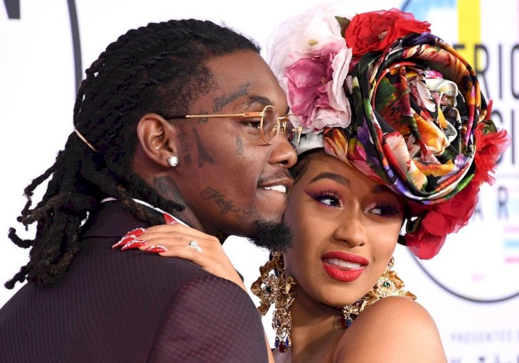 Image Credit: Getty Images / Singer and rapper, Cardi B poses with her former partner, Offset.