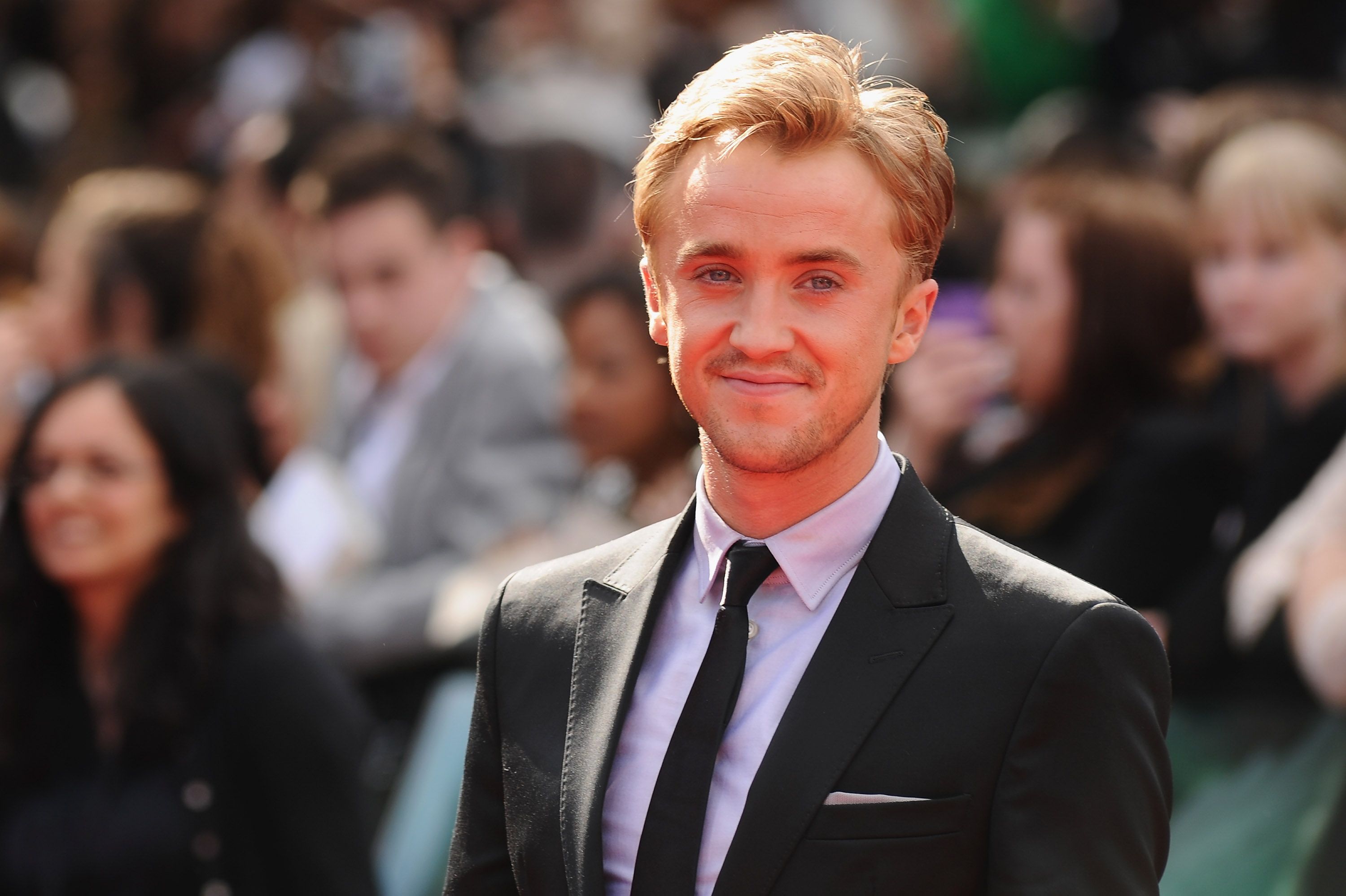 Actor Tom Felton attends the World Premiere of Harry Potter and The Deathly Hallows - Part 2 / Getty Images