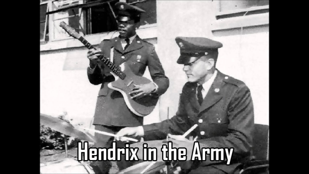 Jimmy Hendrix in the army. Image Source: YouTube/Dave Wendt Jimmy Hendrix in the army. Image Source: YouTube/Dave Wendt