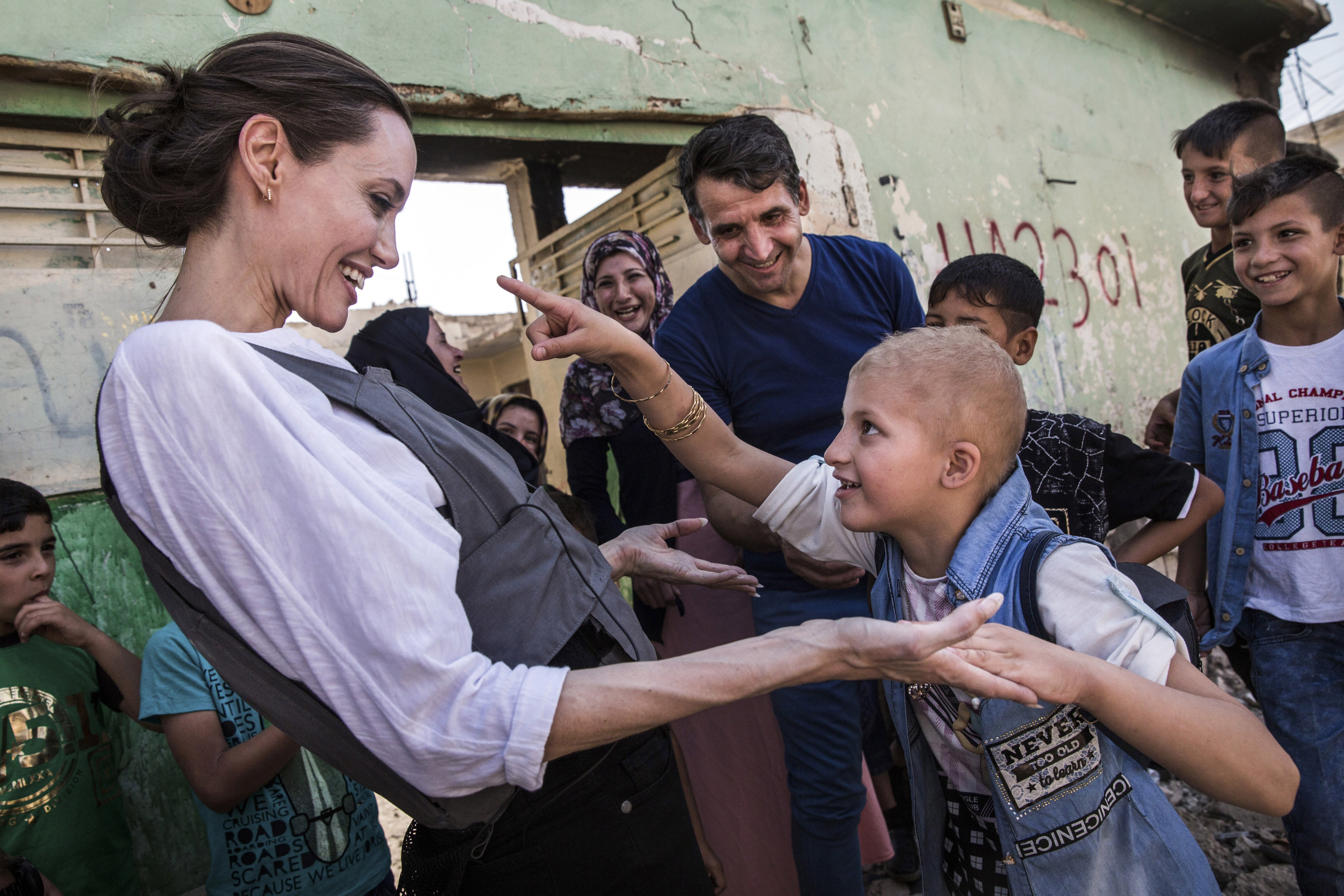 Image Source: Getty Images/Angelina in one of her missions