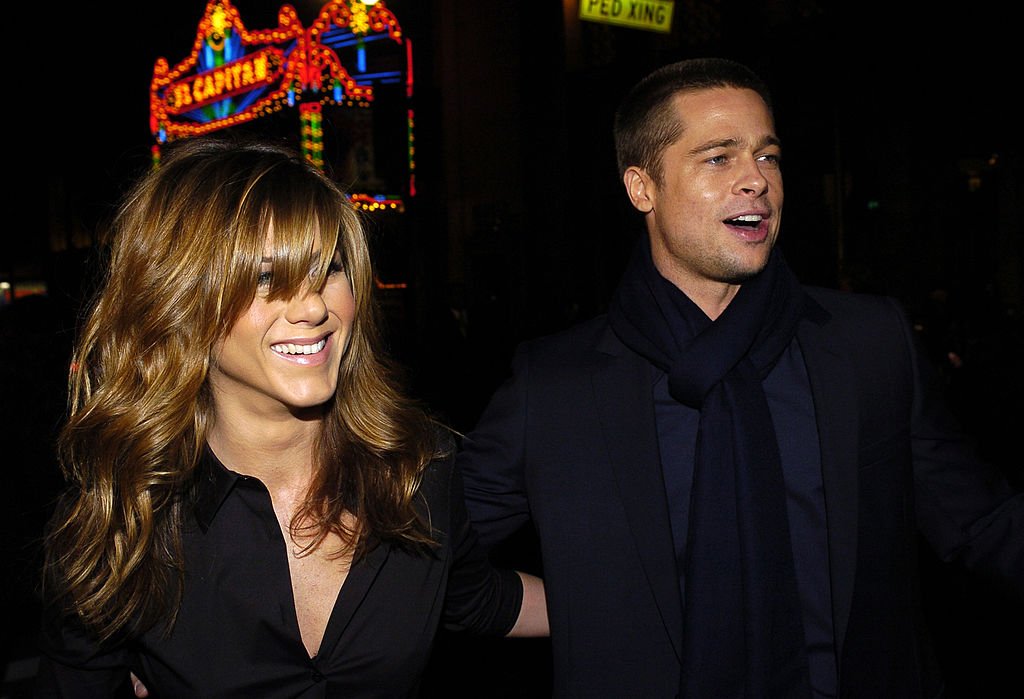 Image Credit: Getty Images / "Along Came Polly" Premiere on the Red Carpet Are Jennifer Aniston and Brad Pitt. Image Credit: Getty Images / "Along Came Polly" Premiere on the Red Carpet Are Jennifer Aniston and Brad Pitt.