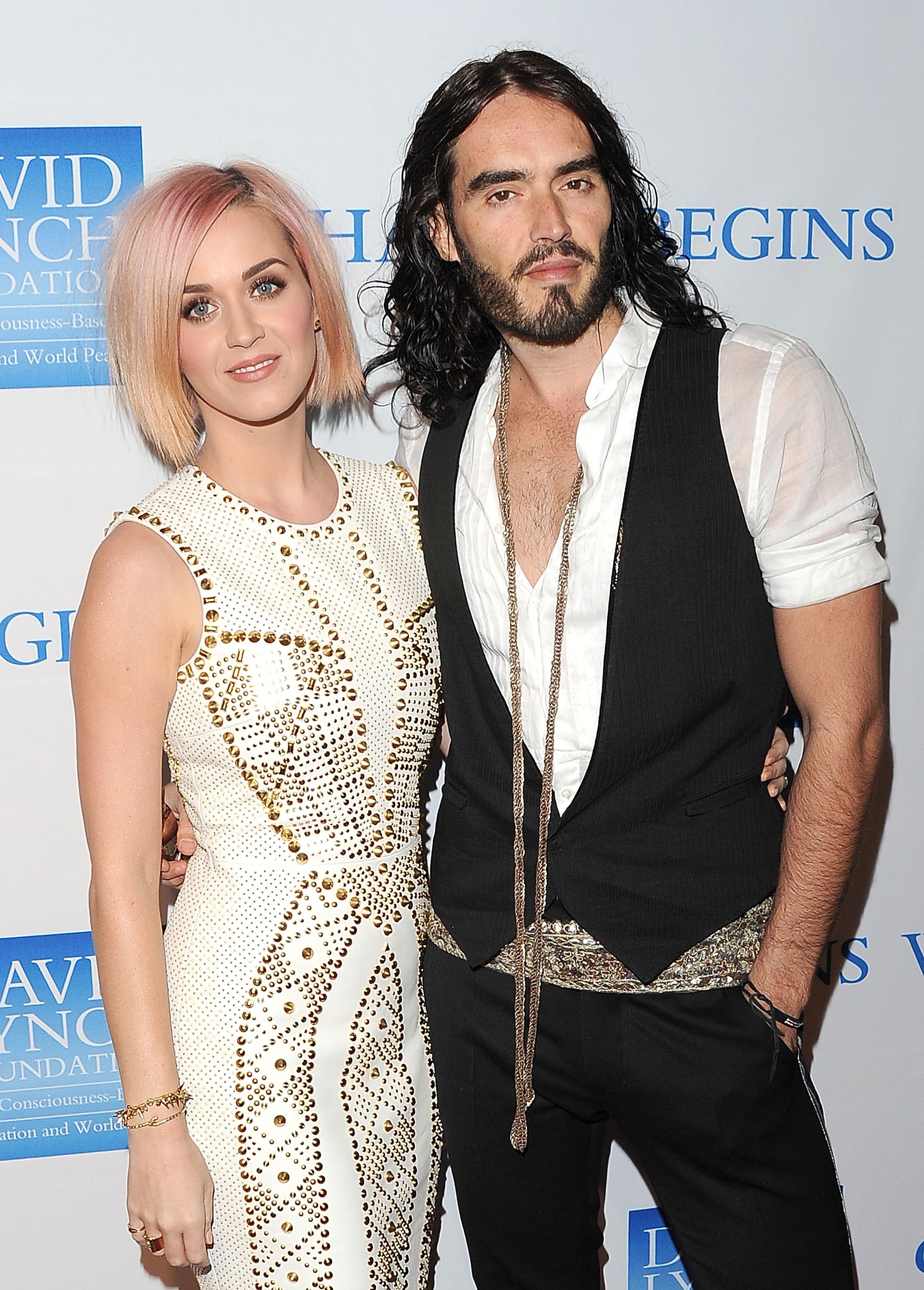 Katy Perry and her ex-husband Russel Brand / Getty Images