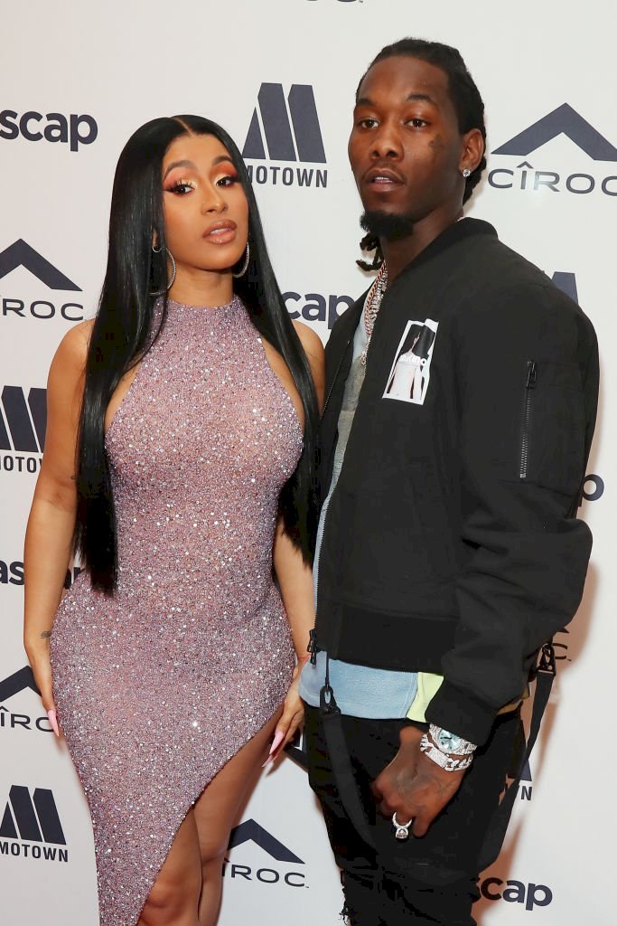 Image Credit: Getty Images / Cardi B and her former husband, Offset are photographed.