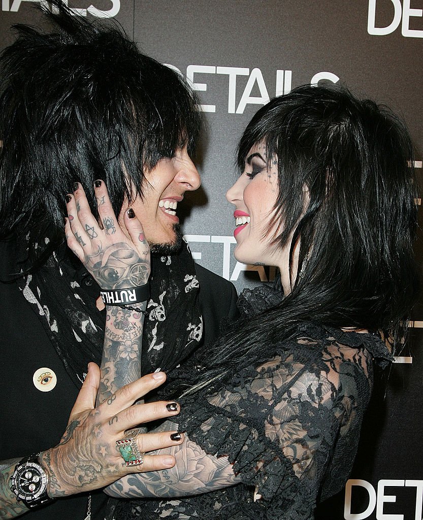 Image Credits: Getty Images / Jason LaVeris / FilmMagic | Musician Nikki Sixx and tattoo artist Kat Von D attend the Details Mavericks of 2008 Cocktail Party on March 20, 2008 in Beverly Hills, California. Image Credits: Getty Images / Jason LaVeris / FilmMagic | Musician Nikki Sixx and tattoo artist Kat Von D attend the Details Mavericks of 2008 Cocktail Party on March 20, 2008 in Beverly Hills, California.