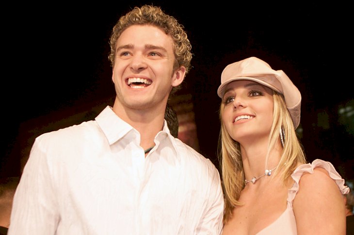 Image Credit: Getty Images/Kevin Winter | Britney Spears and Justin Timberlake arrive at the premiere of her movie "Crossroads"