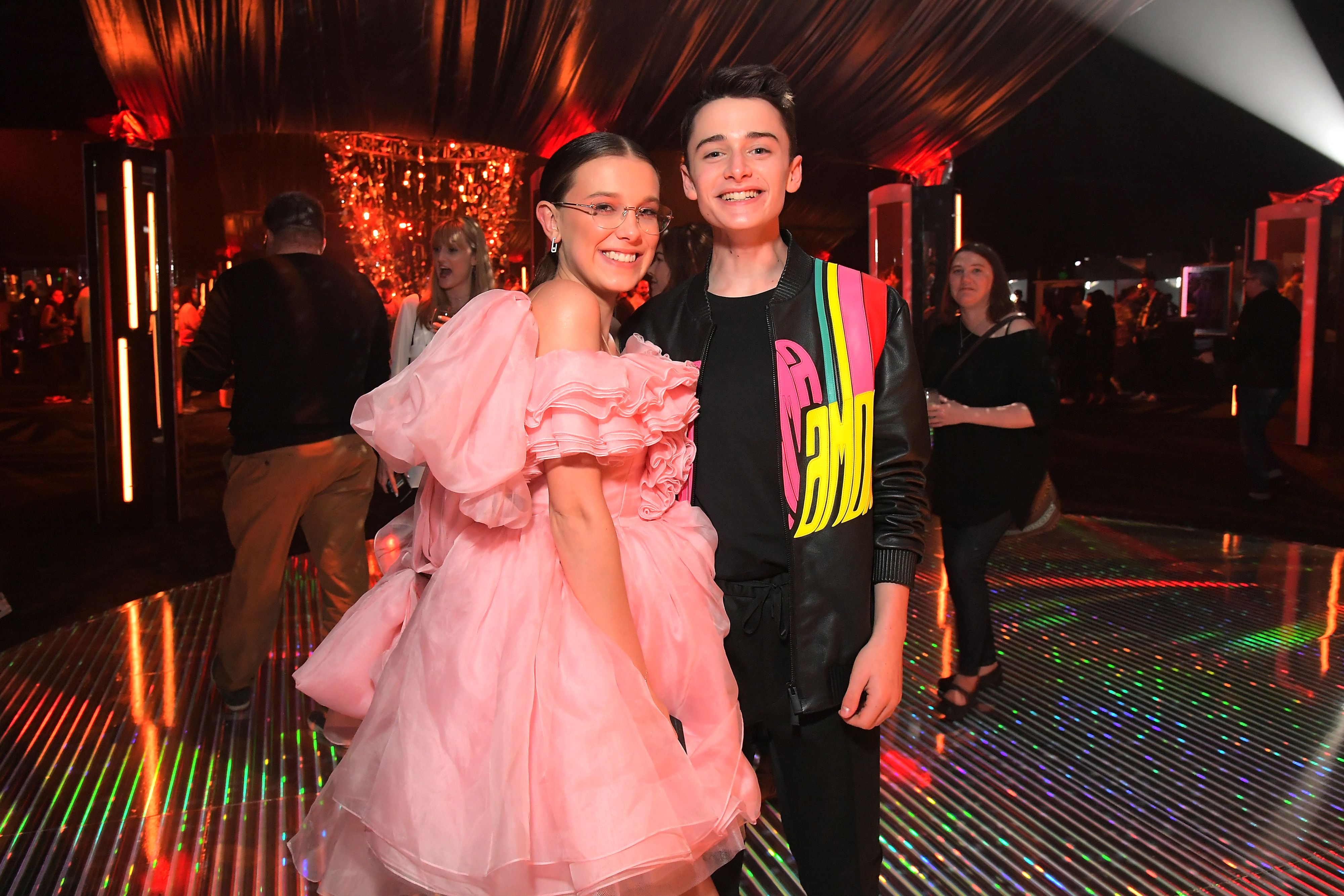 Noah Schnapp, Millie Bobby Brown attending the Stranger Things Season 3 World Premiere/Photo:Getty Images