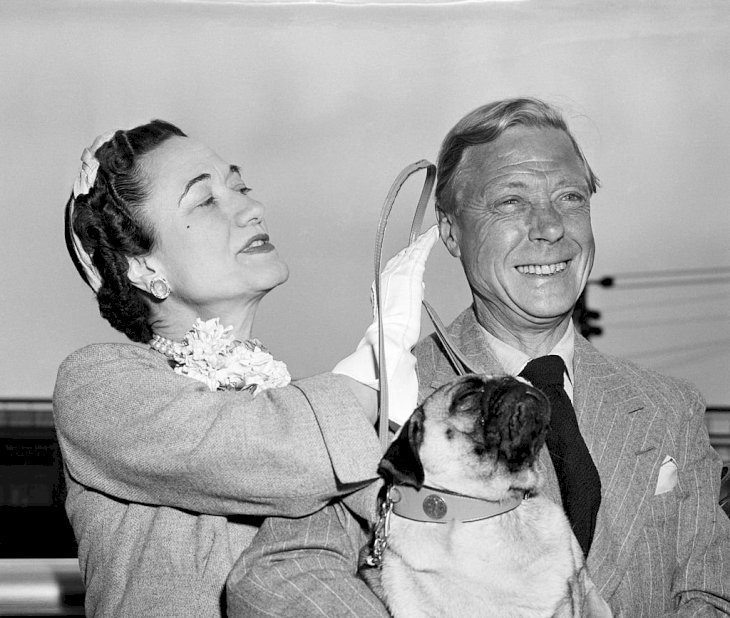 Image Credits: Getty Images / Bettmann | Duke and Dutchess of Windsir with pet dog, Trooper.