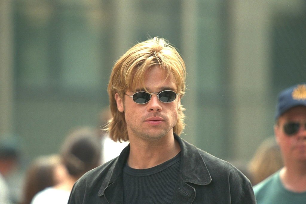 Image Credit: Getty Images / Brad Pitt on the set of a movie in 1996. Image Credit: Getty Images / Brad Pitt on the set of a movie in 1996.