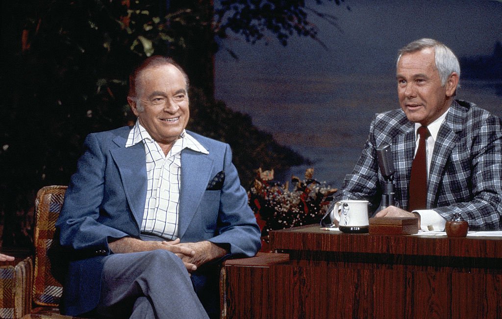 Image Credits: Getty Images / NBCU Photo Bank / NBCUniversal | Comedian Bob Hope during an interview with host Johnny Carson on September 5, 1980.