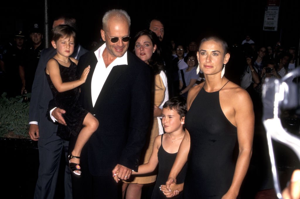 Image Credits: Getty Images / Ron Galella / Ron Galella Collection | Bruce Willis, Rumer Willis, and Demi Moore.