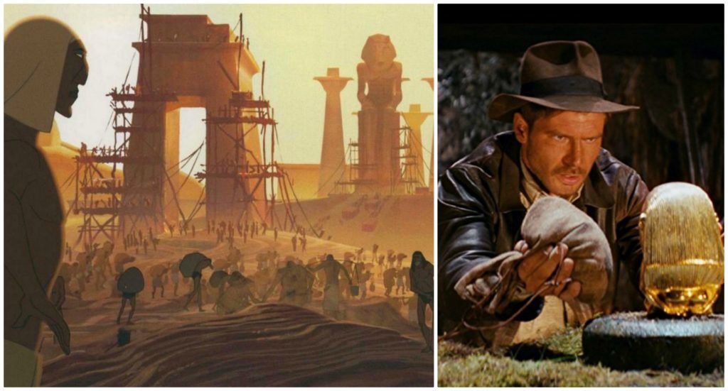 Image credits: Lucas Film/Indiana Jones, DreamWorks Pictures/The Prince of Egypt Image credits: Lucas Film/Indiana Jones, DreamWorks Pictures/The Prince of Egypt