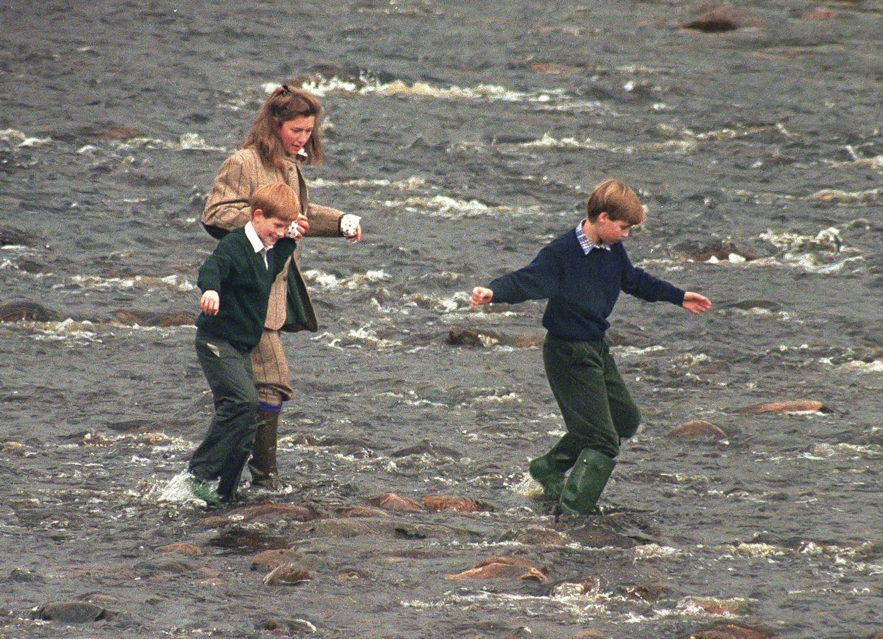 Image Source: Getty Images/The young Prince Harry and Prince William