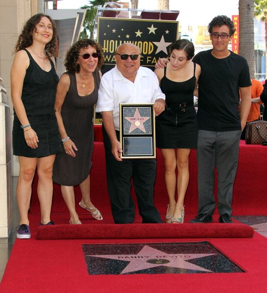Image Source: Getty Images/The DeVito family at the Walk of Fame