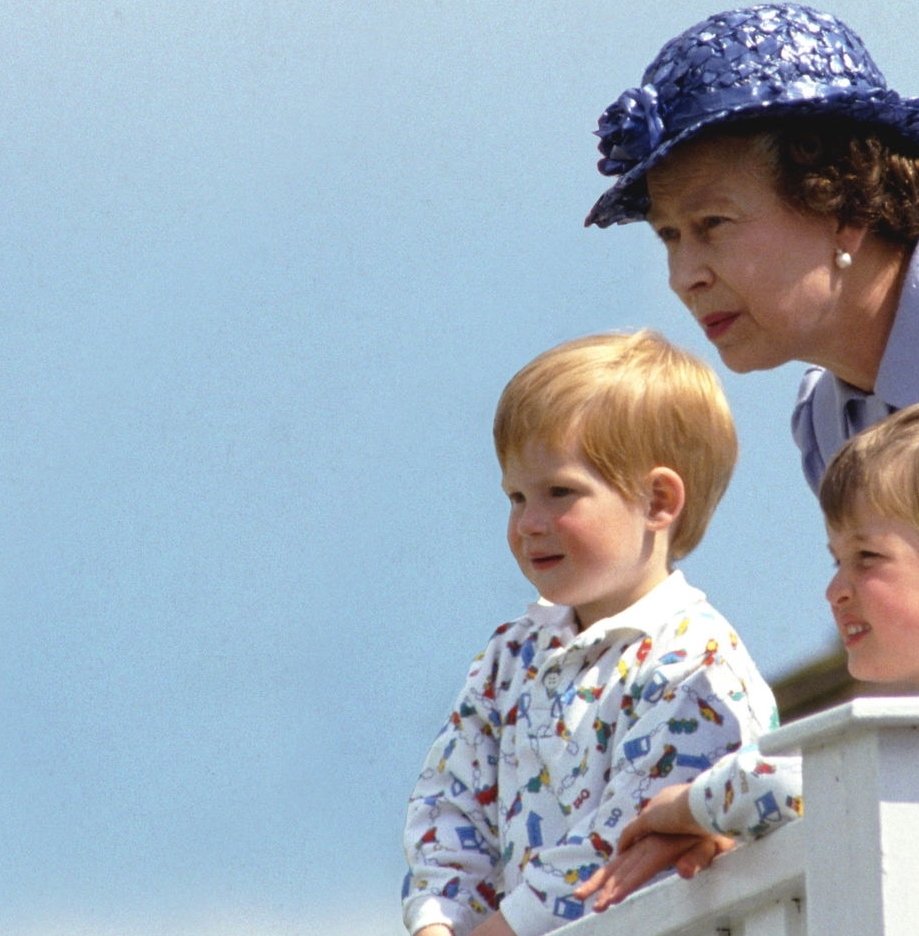 Image Credit: Getty Images/The Queen with her two grandsons
