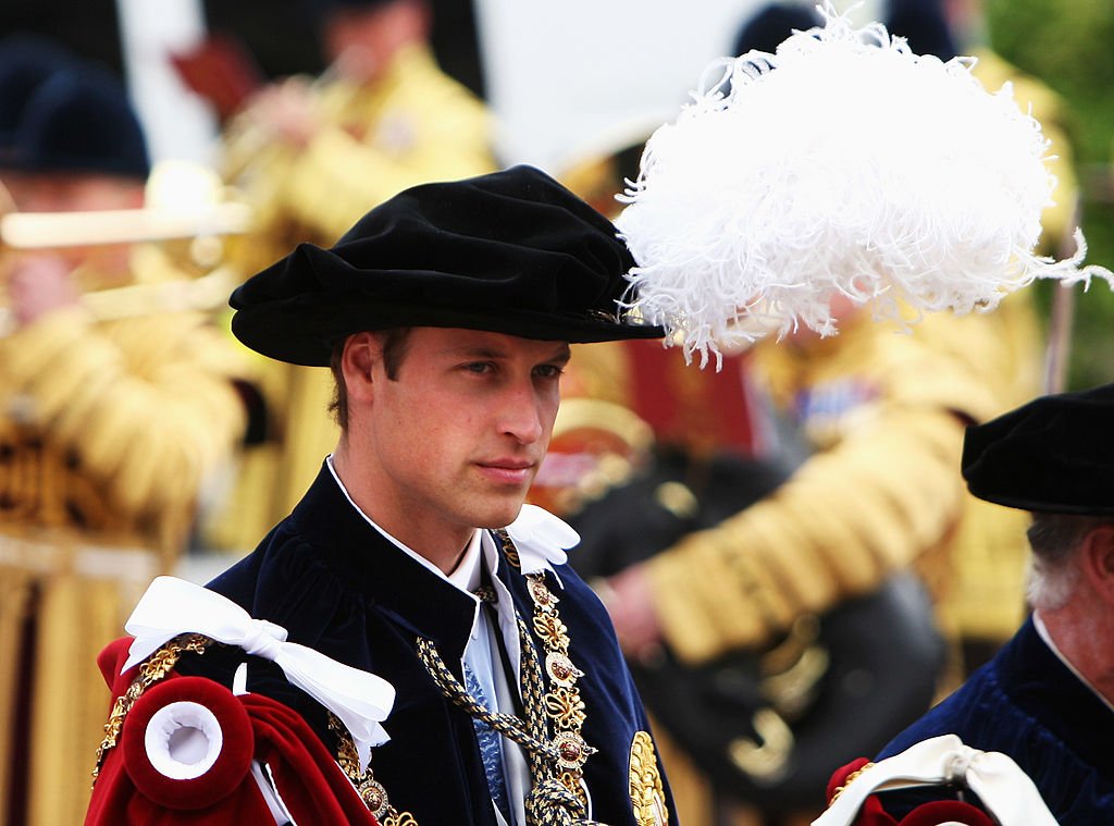 Image Credit: Getty Images / HRH Prince William arrives next to his father Prince Charles, Prince of Wales as they walk to St. George's Chapel to partake in Garter Day, the 660th Anniversary Service, on June 16, 2008 in Windsor, England.