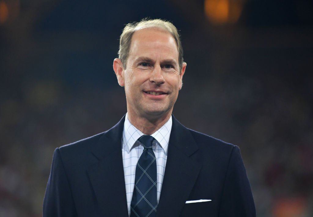 Image Credit: Getty Images / Prince Edward, Earl of Wessex looks on during the medal ceremony for the Womens 400 metres during athletics on day eight of the Gold Coast 2018 Commonwealth Games at Carrara Stadium on April 12, 2018.