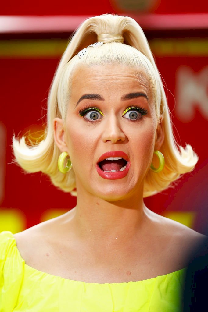 Image Credits: Getty Images / Daniel Pockett | Katy Perry speaks to media on March 11, 2020 in Bright, Australia. The free Fight On concert was held for for firefighters and communities recently affected by the devastating bushfires in Victoria.