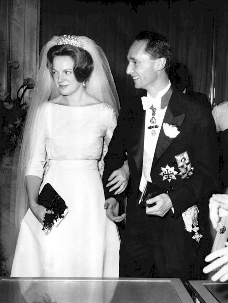 Image Credit: Getty Images / Wedding of Princess Irene and Prince Carlos Hugo, duke of Parma on April 29, 1964 in Rome, Italy.