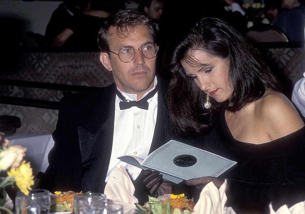 Image Credit: Getty Images / Actor Kevin Costner and wife Cindy Costner attend the 43rd Annual Directors Guild of America Awards on March 16, 1991 at the Beverly Hilton Hotel.