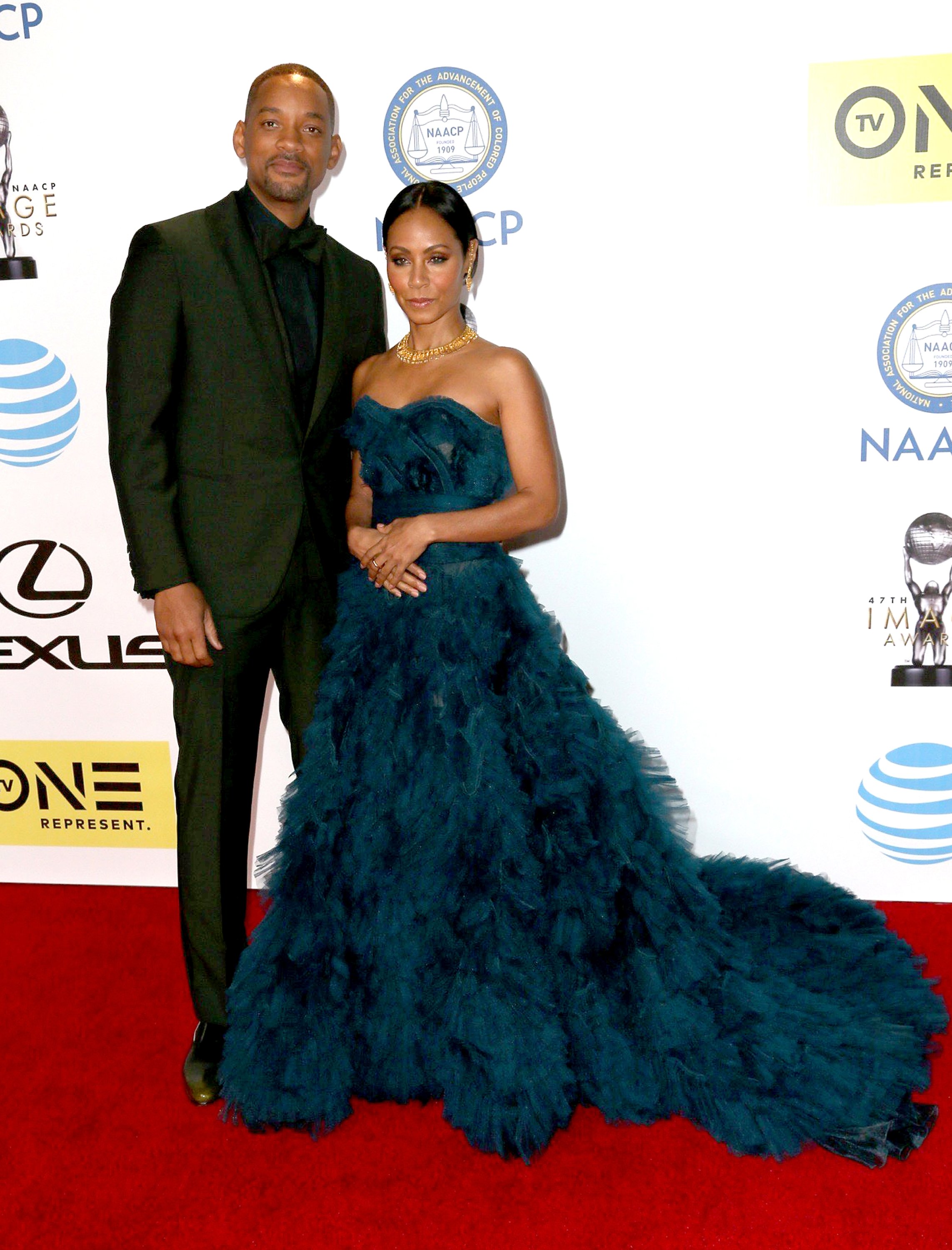 Image Credits: Getty Images / David Livingston | Actor Will Smith (L) and actress Jada Pinkett Smith attend the 47th NAACP Image Awards presented by TV One at Pasadena Civic Auditorium on February 5, 2016 in Pasadena, California. Image Credits: Getty Images / David Livingston | Actor Will Smith (L) and actress Jada Pinkett Smith attend the 47th NAACP Image Awards presented by TV One at Pasadena Civic Auditorium on February 5, 2016 in Pasadena, California.