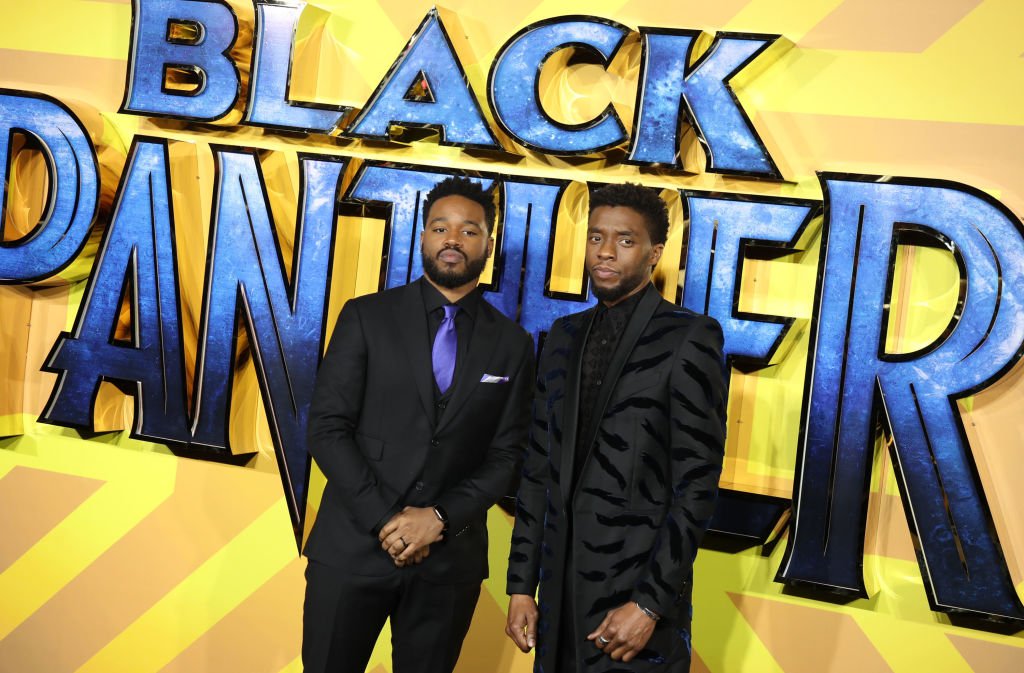 Image Credits: Getty Images / Mike Marsland / WireImage | Chadwick Boseman and Ryan Coogler attend the European Premiere of 'Black Panther' at Eventim Apollo on February 8, 2018 in London, England.