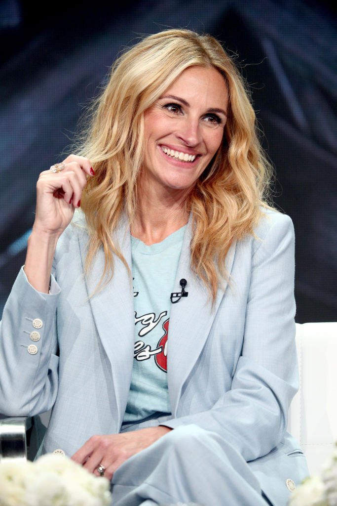 Image Credits: Getty Images / Frederick M. Brown | Actor Julia Roberts of 'Homecoming' speaks onstage during the Amazon Studios portion of the Summer 2018 TCA Press Tour at The Beverly Hilton Hotel on July 28, 2018 in Beverly Hills, California.