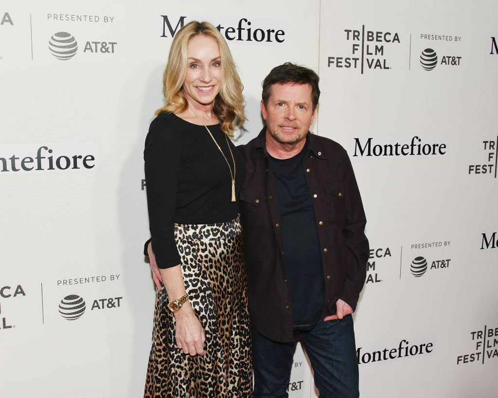 Image Credit: Getty Images / Tracy Pollan and Michael J. Fox attend red carpet for the Tribeca Talks - Storytellers - 2019 Tribeca Film Festival at BMCC Tribeca PAC on April 30, 2019.