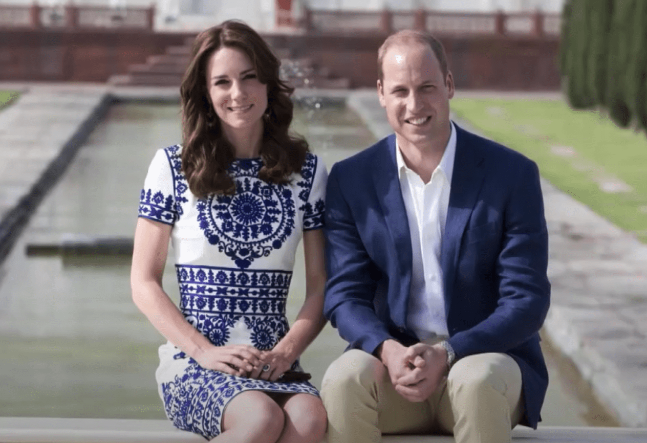 Image Source: Youtube/Entertainment Tonight| Prince Harry and the Duchess at Taj Mahal