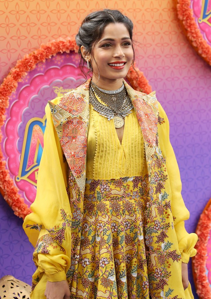 Image Credit: Getty Images / Freida Pinto on the red carpet.