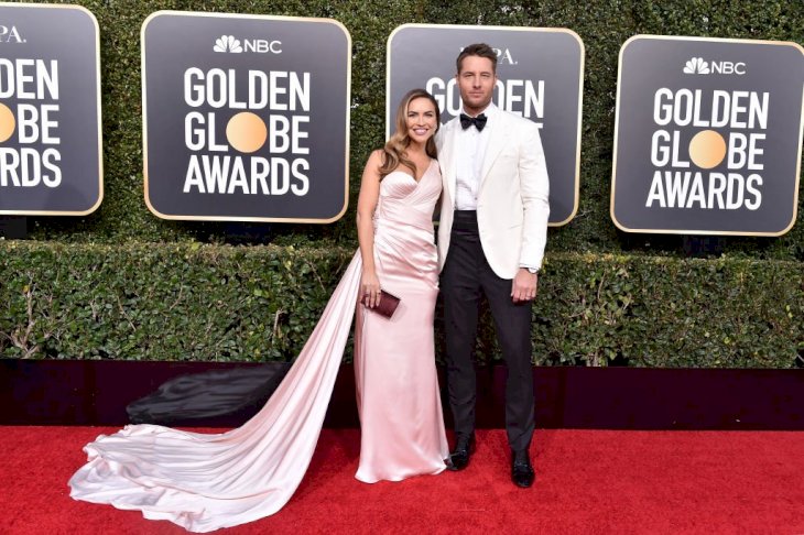 Image Credit: Getty Images / Actors, Chrishell Stause and Justin Hartley on the red carpet.
