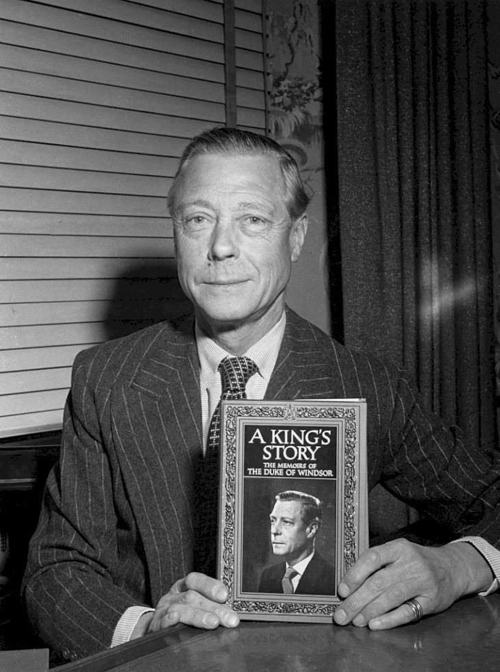 Image Credits: Getty Images - Erika Stone | The Duke of Windsor (1894 - 1972), formerly King Edward VIII, with his memoirs, entitled 'A King's Story: The Memoirs of the Duke of Windsor', circa 1951.