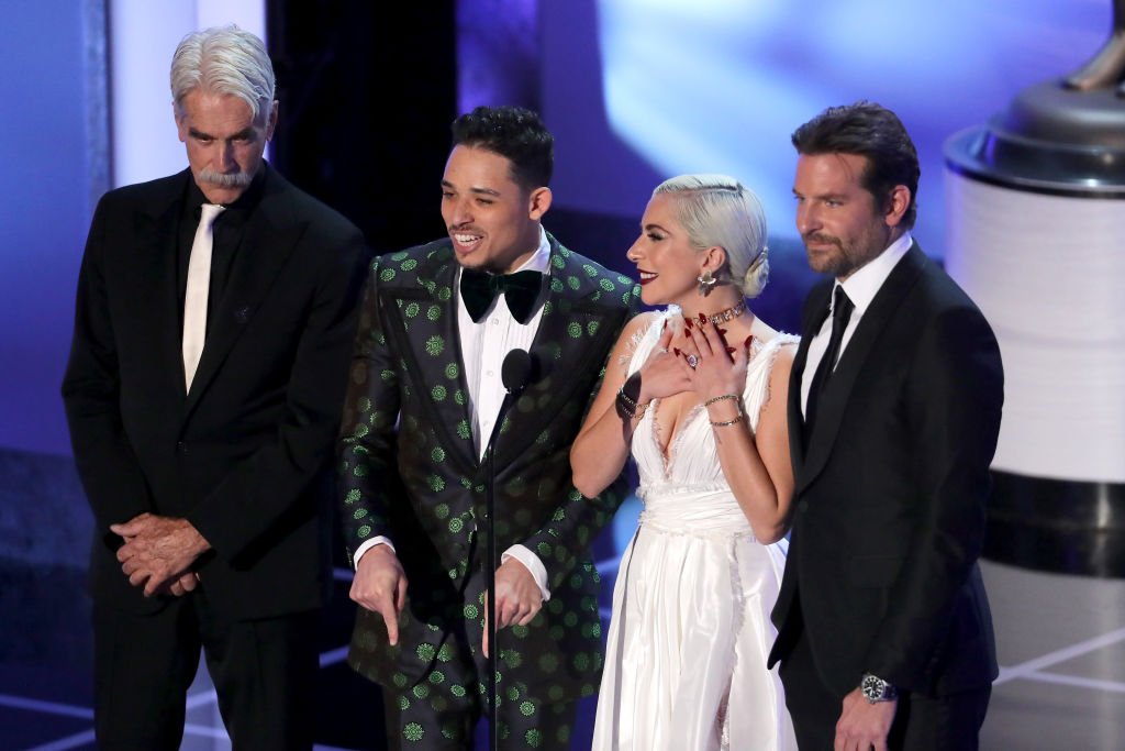 Image Source: Getty Images/Getty Images for Turner/Richard Heathcote | Elliot with the rest of the cast of A Star is Born Image Source: Getty Images/Getty Images for Turner/Richard Heathcote | Elliot with the rest of the cast of A Star is Born