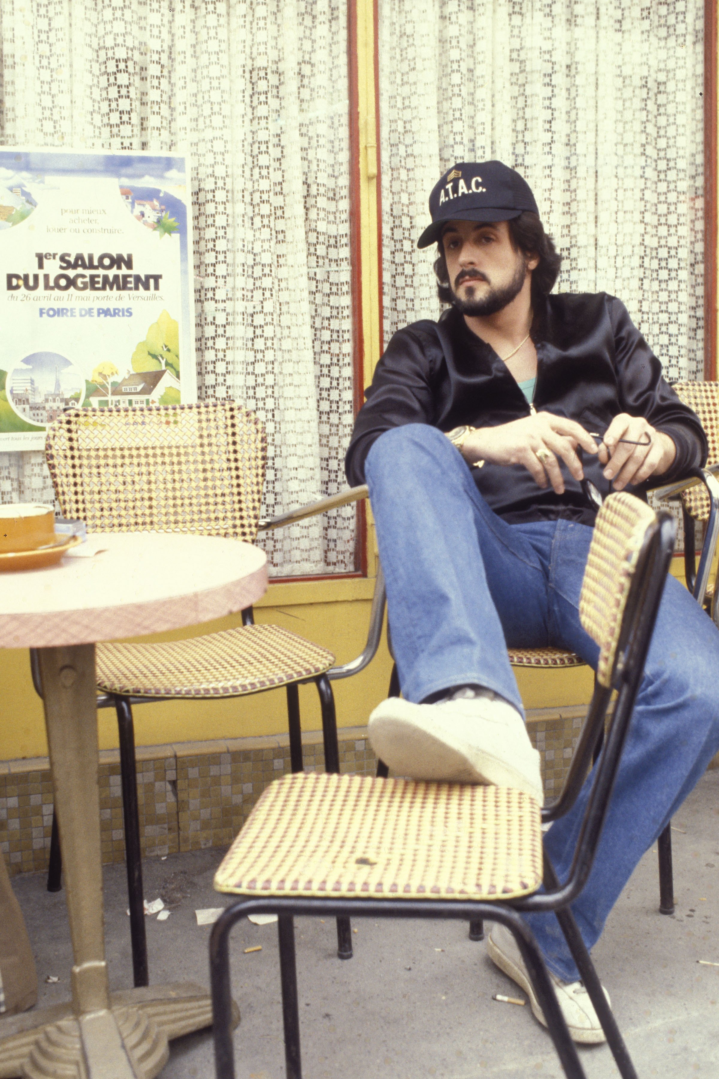 Image Source: Getty Images/Francis Apesteguy | Stallone in Paris circa 1979