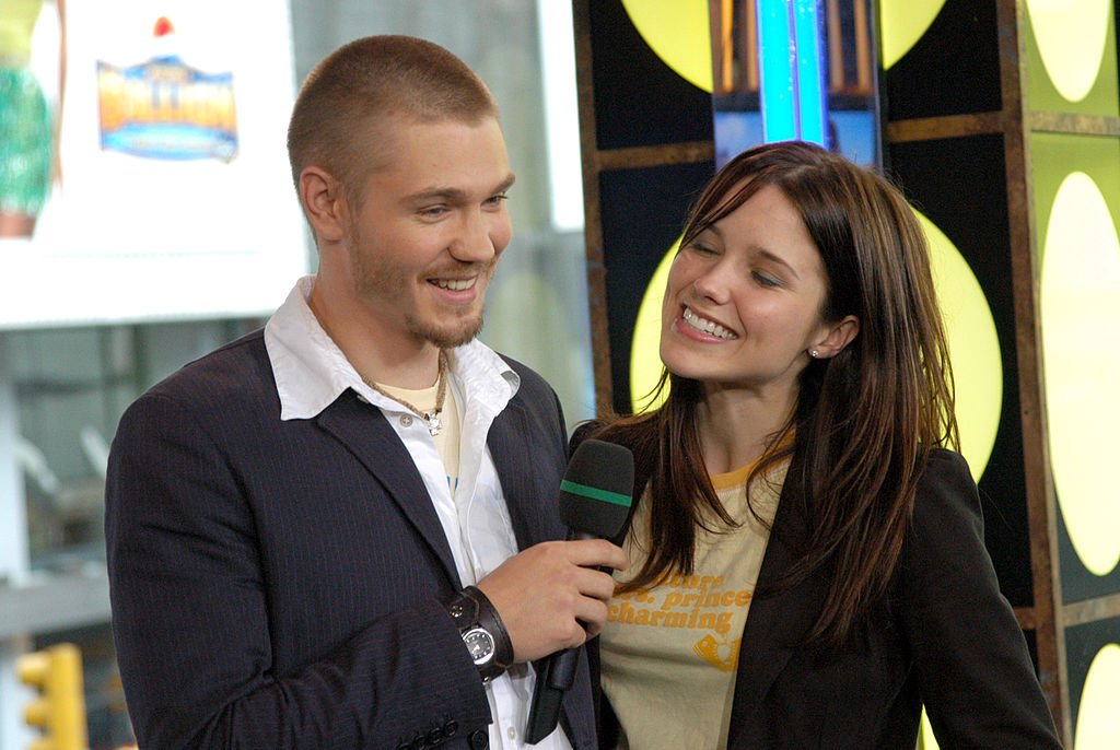 Image Credit: Getty Images / Chad Michael Murray and Sophia Bush during Hilary Duff, Chad Michael Murray and Sophia Bush Visit MTV's "TRL" - July 15, 2004 at MTV Studios in New York City.