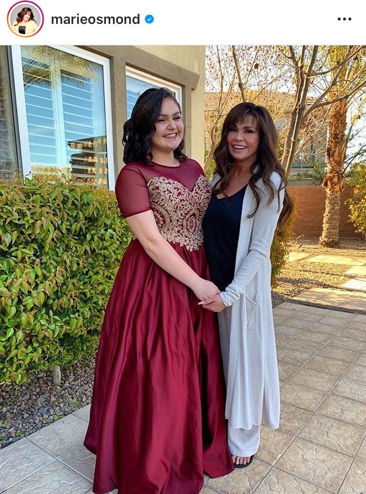 Image Credit: Instagram/marieosmond