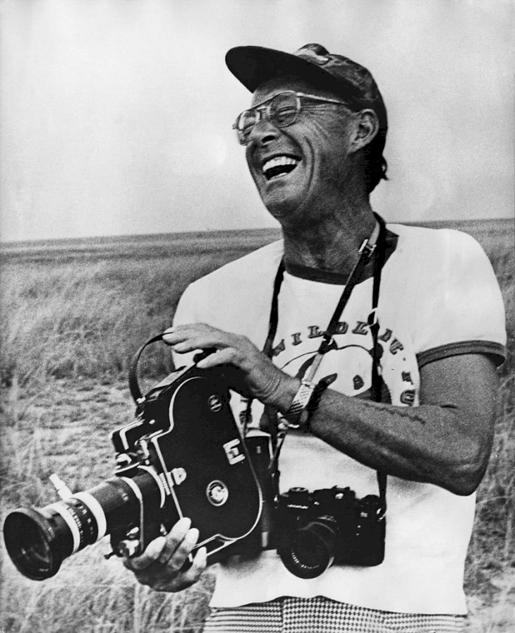 Image Credit: Getty Images / Prince Bernhard of the Netherlands (1911 - 2004) with a movie camera.