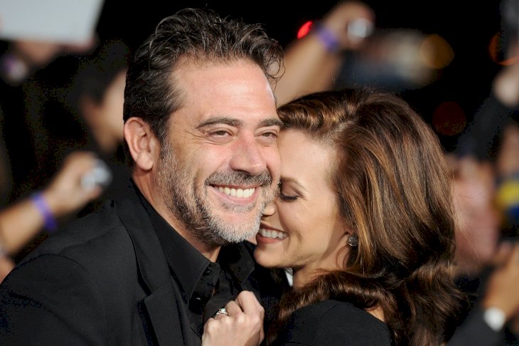 Image Credits: Getty Images / Jason Merritt | Actor Jeffrey Dean Morgan and Hilarie Burton arrive at the Premiere of Summit Entertainment's "The Twilight Saga: Breaking Dawn - Part 1" at Nokia Theatre L.A. Live on November 14, 2011 in Los Angeles, California.