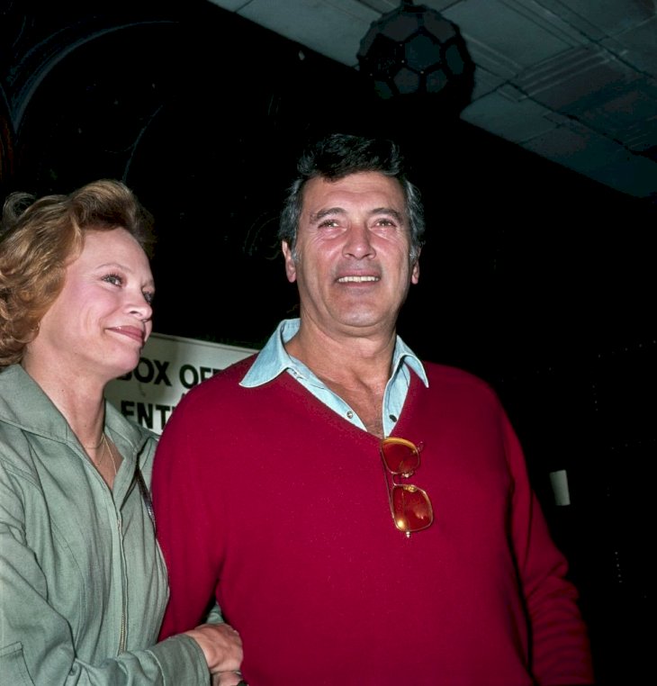 Image Credit: Getty Images/Hulton Archive/George Wilkes | Hudson at London's West End with actress Juliet Prowse during their stage play 'I Do, I Do'.