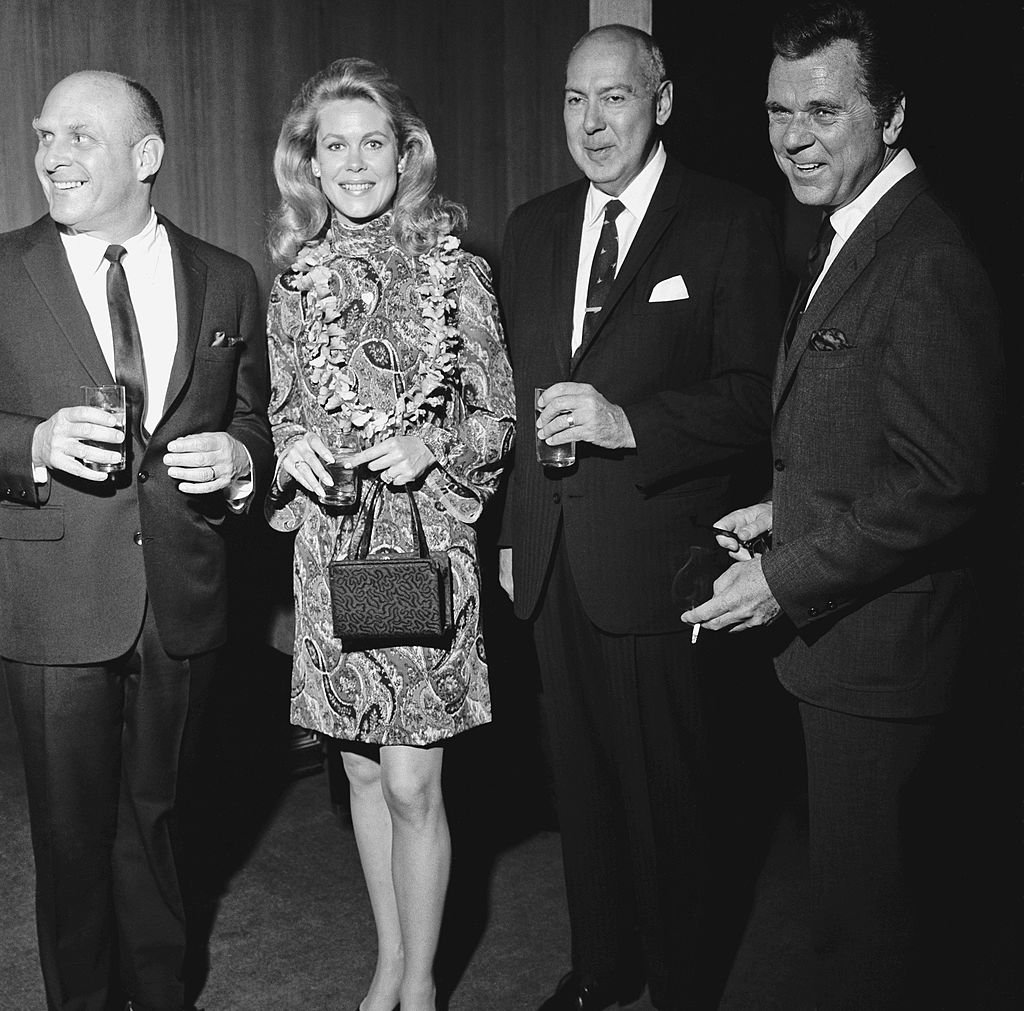 Image Credits: Getty Images / NBCU Photo Bank / NBCUniversal | Director William Asher and wife/actress Elizabeth Montgomery, actor/filmmaker Carl Reiner and actor Jackie Cooper. Image Credits: Getty Images / NBCU Photo Bank / NBCUniversal | Director William Asher and wife/actress Elizabeth Montgomery, actor/filmmaker Carl Reiner and actor Jackie Cooper.