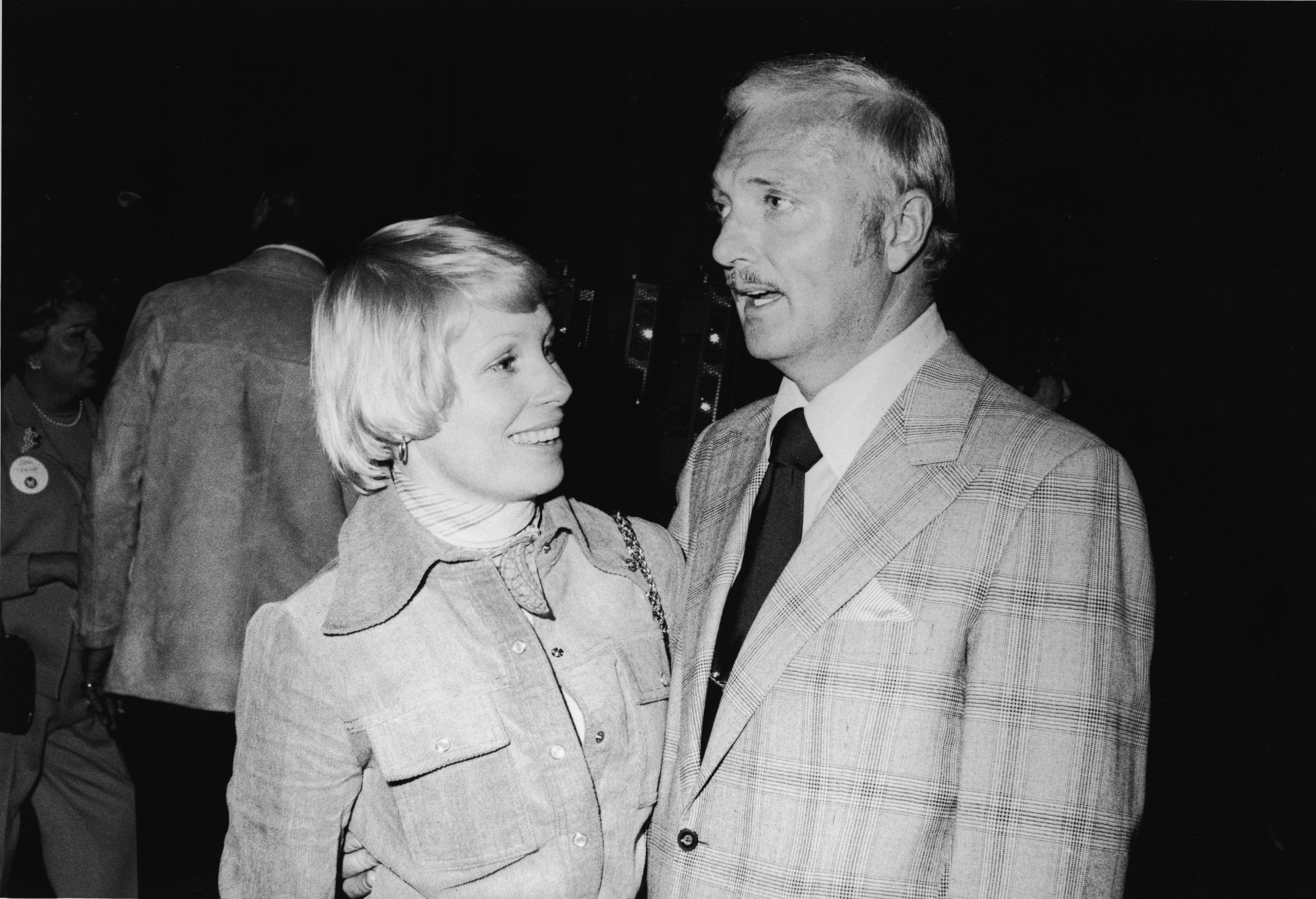 Image Source: Getty Images/American actors Joyce Bulifant and Jack Cassidy (1927 - 1971) attend the opening of the Motorama Museum in Hollywood, California, March 1975