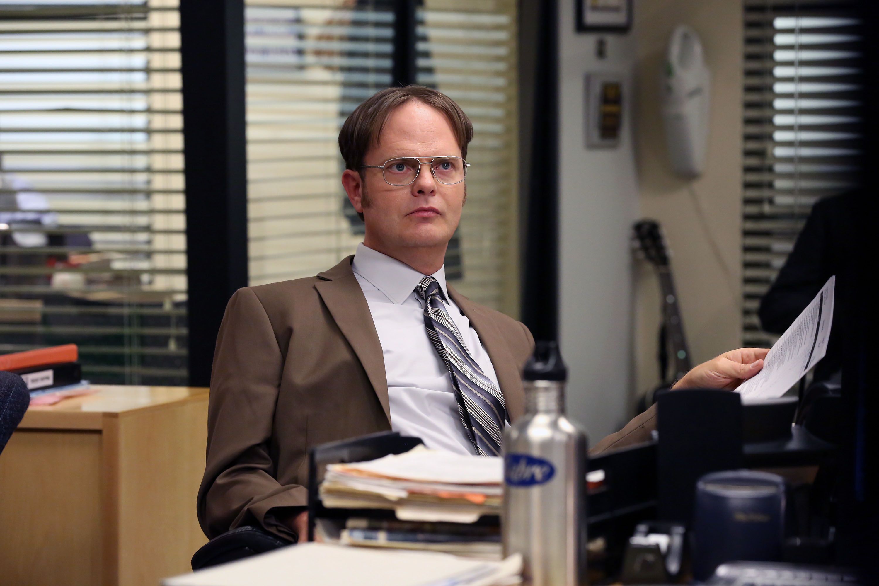 Rainn Wilson portrayed nerde Dwight in The Office / Getty Images