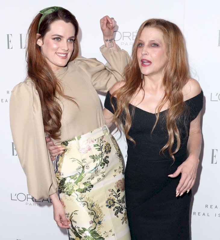 Image Credit: Getty Images / Riley Keough (L) and Lisa Marie Presley attend ELLE's 24th Annual Women in Hollywood Celebration.