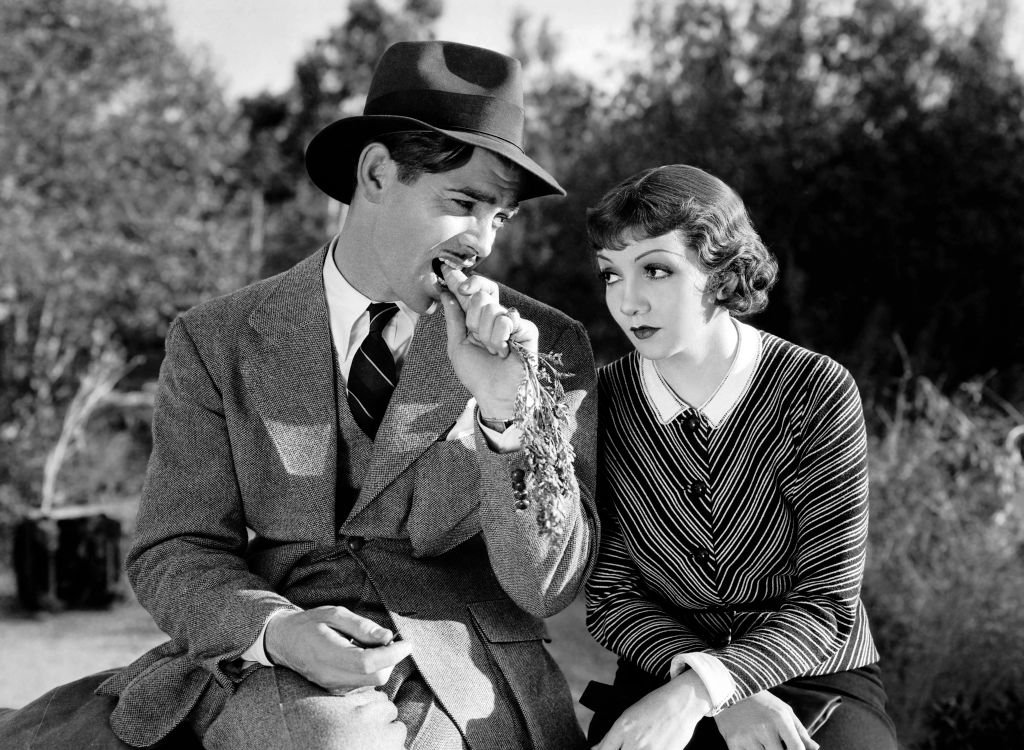 Image Credit: Getty Images / Actress Claudette Colbert and Clark Gable in a scene from the movie "It Happened One Night." Image Credit: Getty Images / Actress Claudette Colbert and Clark Gable in a scene from the movie "It Happened One Night."