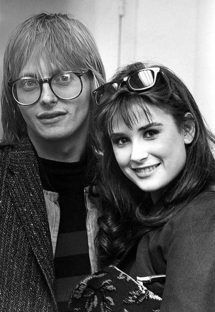 Image Credits: Getty Images / Ron Galella / Ron Galella Collection | Freddy Moore and Demi Moore at the ABC Studios in Los Angeles, California.