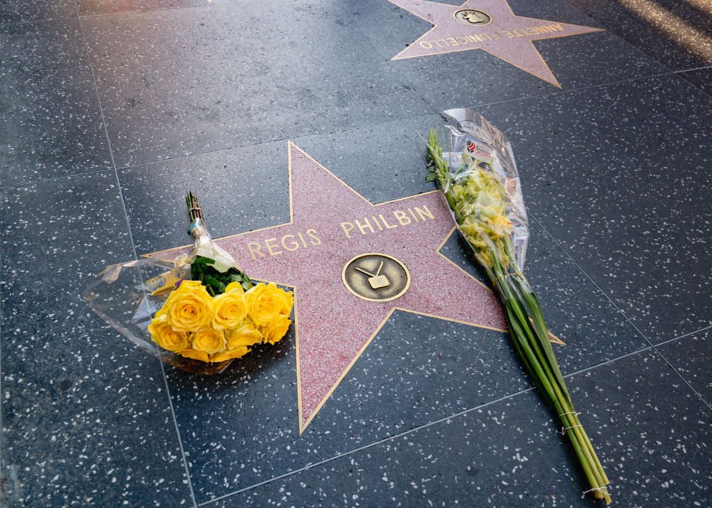 Image Credit: Getty Images / Hollywood honors Regis Philbin's star on the Walk of Fame after the announcement of his death in Los Angeles, California.