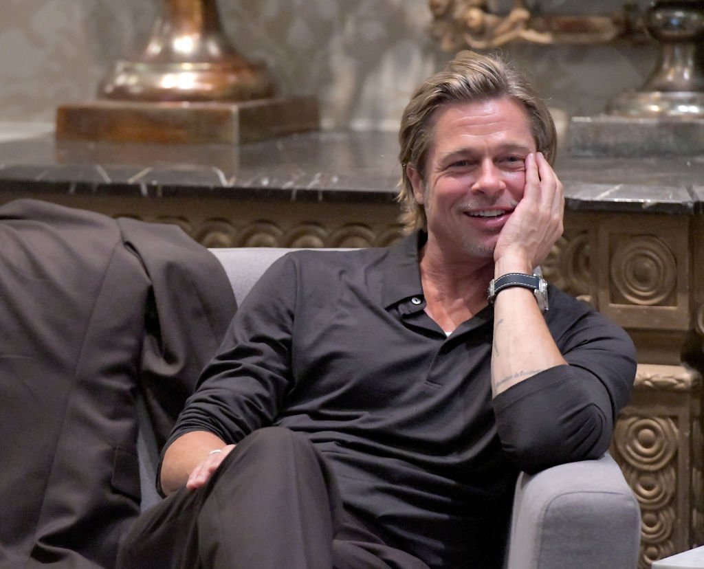 Image Credit: Getty Images/Getty Images for Breitling/Charley Gallay | Brad Pitt participates in the roundtable discussion during the Breitling Summit