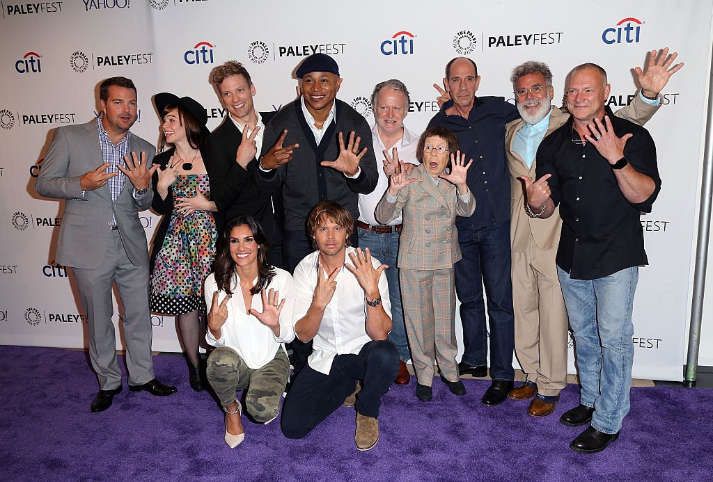 Image Credit: Getty Images / Actress and Oscar winner, Linda Hunt poses for a photograph with her cast members.