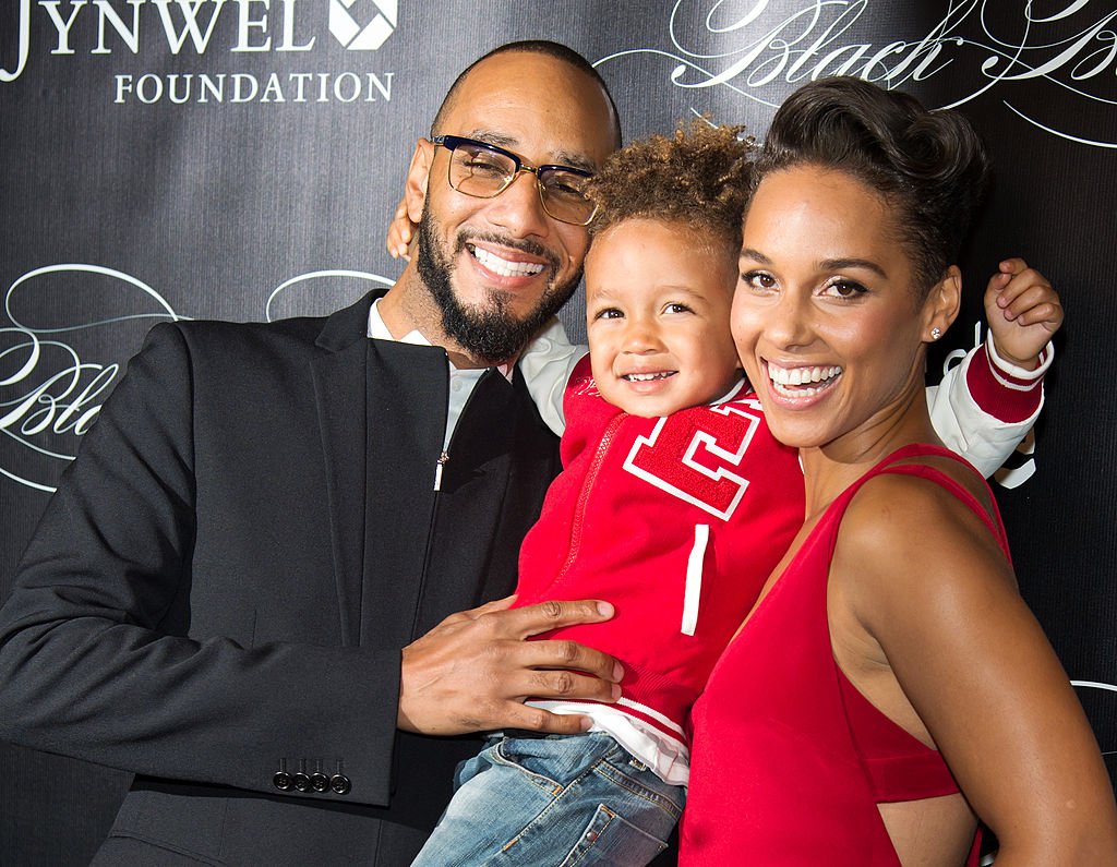 Image Credit: Getty Images / Swizz Beatz, Egypt Daoud Dean and Alicia Keys attend the 10th annual Keep A Child Alive Black Ball at Hammerstein Ballroom on November 7, 2013.