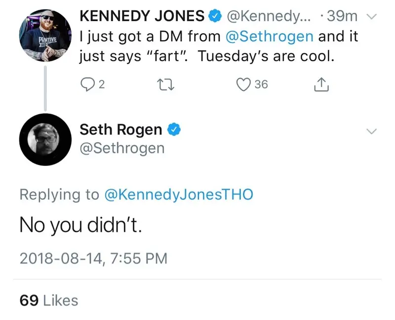 Image credits: Twitter/sethrogen Image credits: Twitter/sethrogen