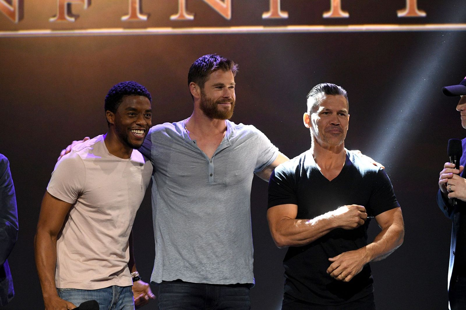 Chadwick Boseman and Chris Hemsworth/Photo:Getty Images